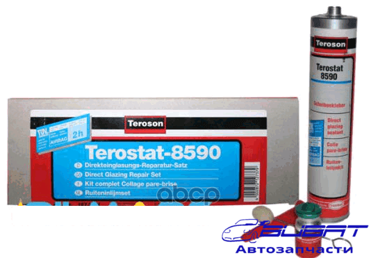 Набор для вклейки стекол TEROSON PU 8590 SET, Terostat 8590 (4 часа/6 часов)