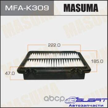 Воздушный фильтр A0437 MASUMA LHD CHEVROLET/ AVEO/ V1200, V1400 04- (1/40)
