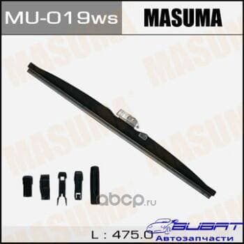 Дворник зимний MASUMA 19' крюк (475мм) "Оптимум" (1/50)