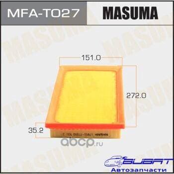 Воздушный фильтр A-1039 MASUMA C-HR, CAMRY / ZGX10L, AXVH71L (1/40)