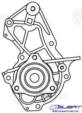 Насос водяной для а/м Ford Focus III (11-)/Kuga (13-) 1.5T (LWP 1053) 2