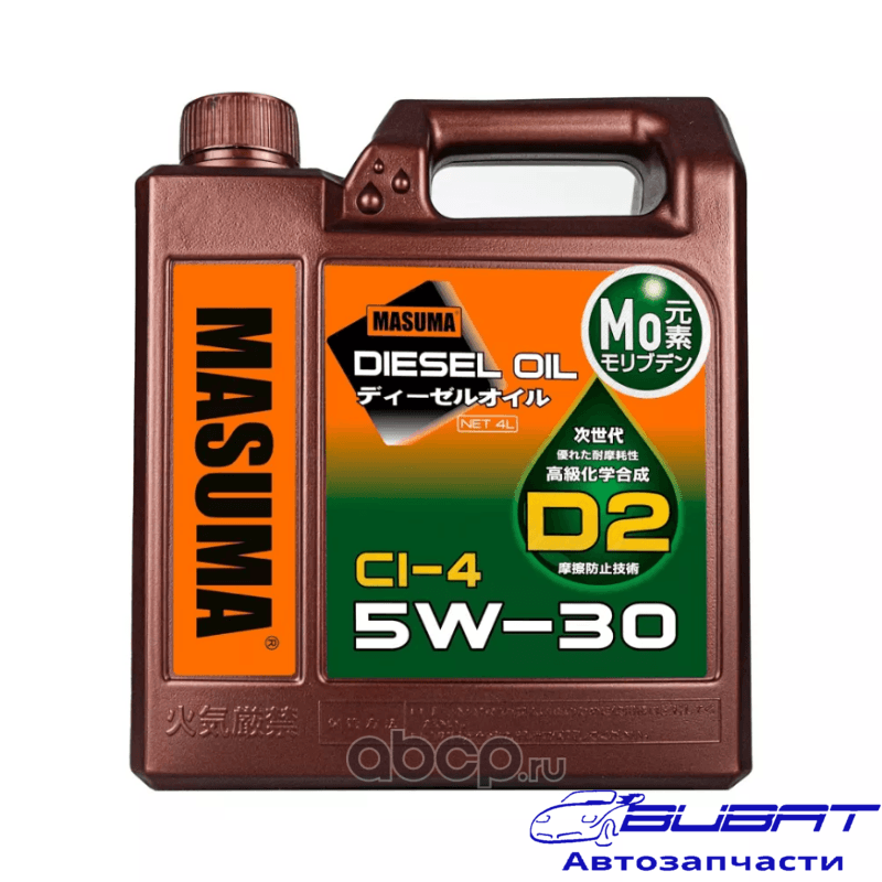 MASUMA 5W30 D2 CI-4 (дизель, синтетика) 4л (1/6)