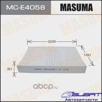Салонный фильтр AC0069 MASUMA RENAULT/ KANGOO I/ V1600 97-07 (1/40)