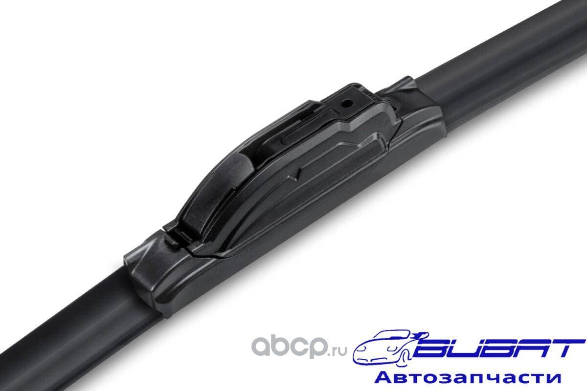 Щетки стеклоочистителя (к-кт) БЕСКАРКАСНЫЕ ПОД КРЮК 600/475 мм