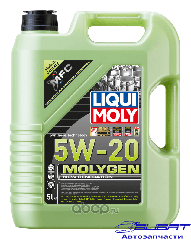 Масло моторное Molygen New Generation 5W-20 (5L)
