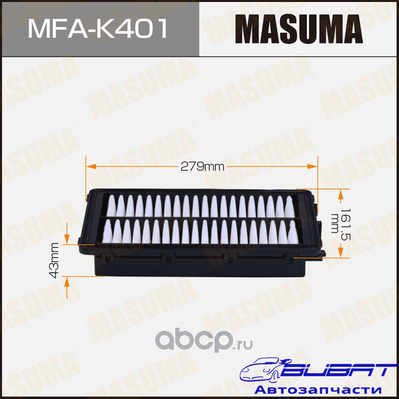 Воздушный фильтр MASUMA LHD KIA SORENTO IV, HYUNDAI SANTA FE IV (1/40)