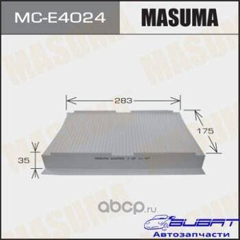Салонный фильтр AC0121 MASUMA PEUGEOT/ 307/ V1400, V1600, V2000 00- (1/40)