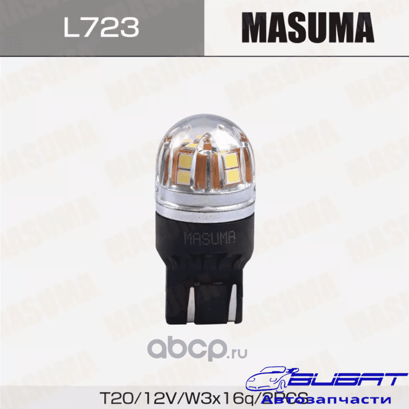 Лампы светодиодные Masuma LED T20 12V/21+5W SMD двухконтактные (комплект 2шт)