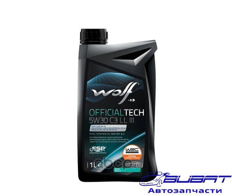 Масло моторное синтетика WOLF OFFICIALTECH 5W30 C3 LL III 1L