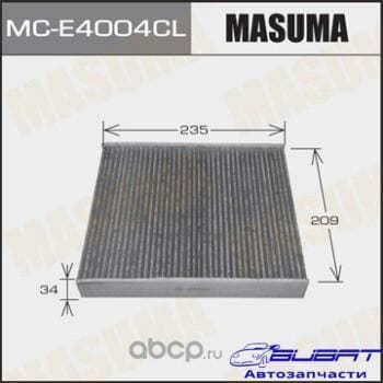 Салонный фильтр AC0109 MASUMA угольный FORD/ FOCUS/ V1400, V1600, V1800, V2000 07- (1/40)