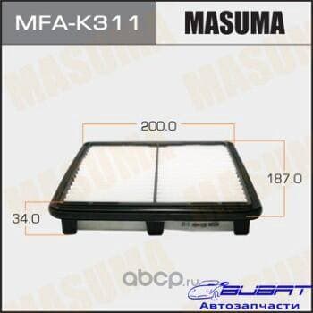 Воздушный фильтр A9206 MASUMA LHD DAEWOO/ MATIZ/ V800, V1000 98- (1/40)