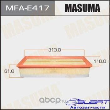 Воздушный фильтр A0331 MASUMA LHD PEUGEOT/ 206,207,307,308,3008/ V1600 04- (1/20)
