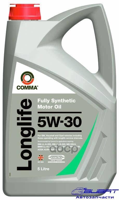 Масло моторное 5W30 LONG LIFE 5L ACEA A3/B4, API SL/CF, BMW LL-01, GMLL-A(В)-025, MB 229.5
