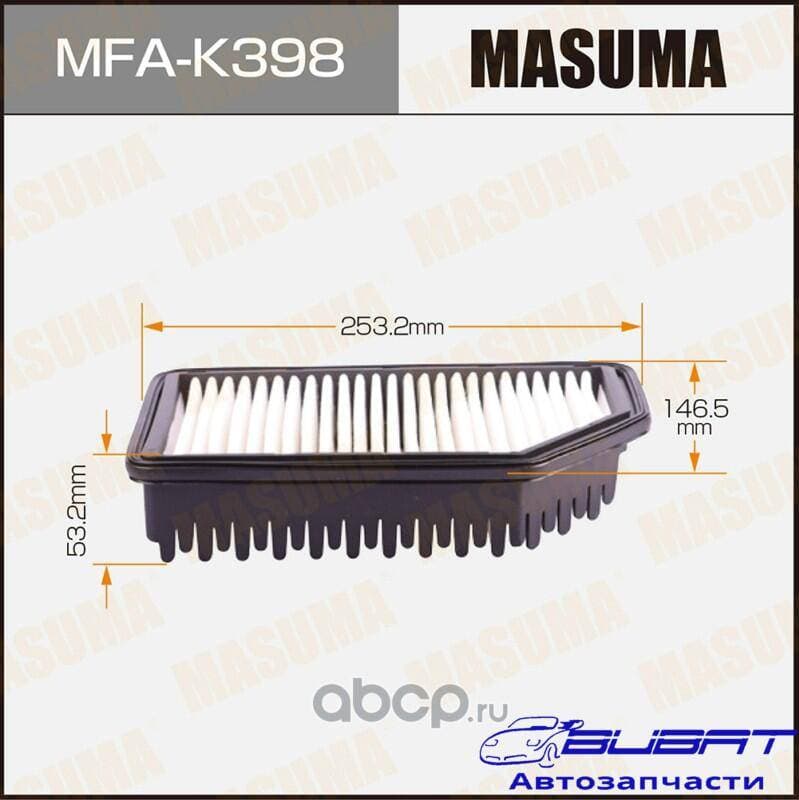 Воздушный фильтр A9614 MASUMA LHD KIA SOUL / GAMMA, NU (1/40)