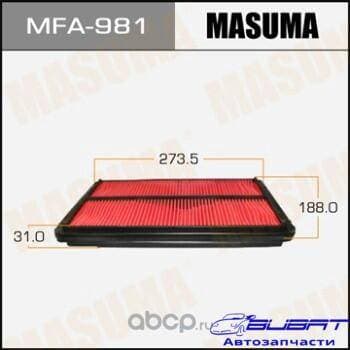 Воздушный фильтр A-858V MASUMA (1/40)
