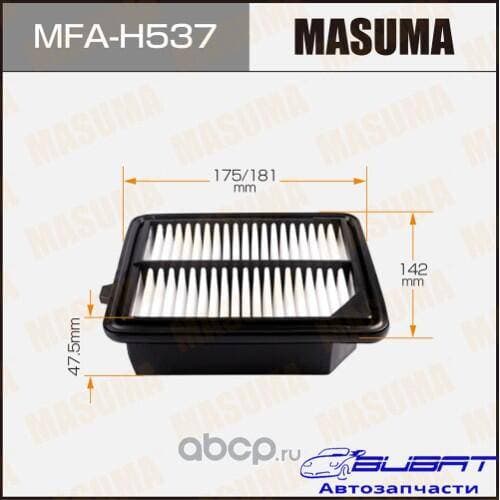 Воздушный фильтр A-8011 MASUMA HONDA/ ACCORD HYBRID / CR6 (1/40) Пропитка