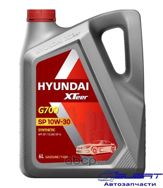Масло моторное (пластик/Корея) (6L) HYUNDAI XTEER GASOLINE G700 10W30 SN/GF-5