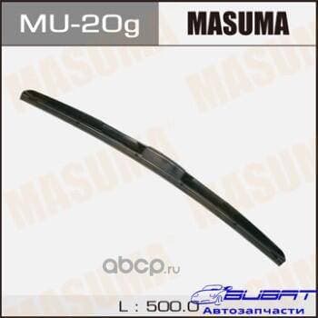 Дворник MASUMA 20' гибридный, крюк (500мм) (1/10/50)