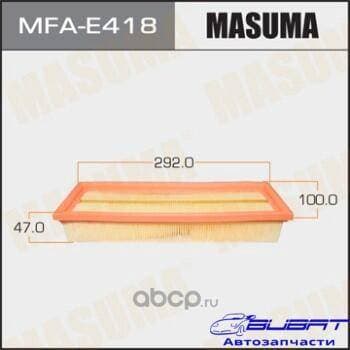 Воздушный фильтр A0041 MASUMA LHD PEUGEOT/ 406/ V1600, V1800 95-04 (1/40)