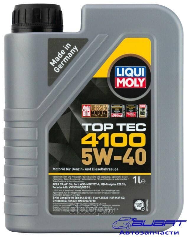 Синт. мот.масло Top Tec 4100 5W-40 SN C3(1л)