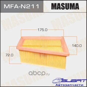 Воздушный фильтр AC0166 MASUMA NISSAN/ ALMERA 2012- (1/20)