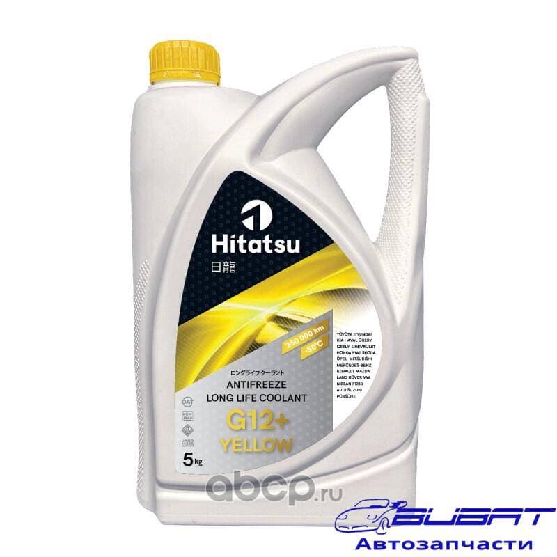 Антифриз Long Life Coolant G12+ YELLOW 5кг готовый, желтый (от -45 до +130 250.000км) OAT