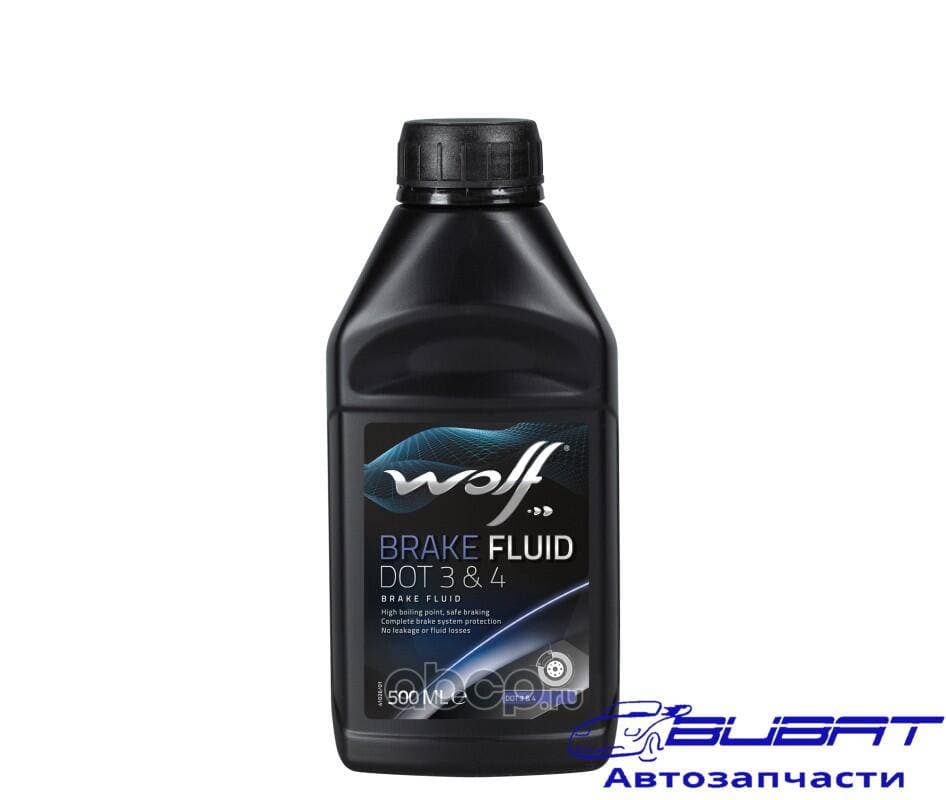 WOLF BRAKE FLUID DOT 3&4 500ML