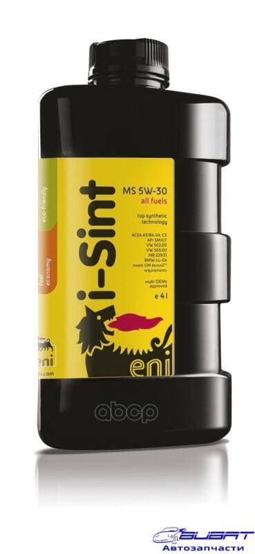 моторное масло Eni 5w-30 i-Sint MS 4л.