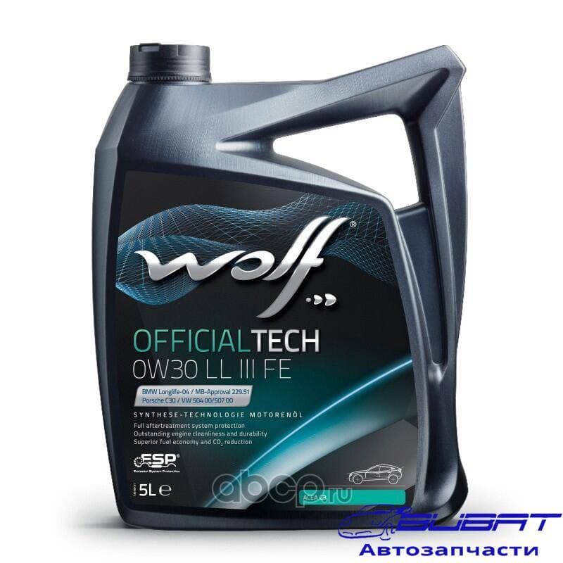 WOLF OFFICIALTECH 0W30 LL III FE 5L