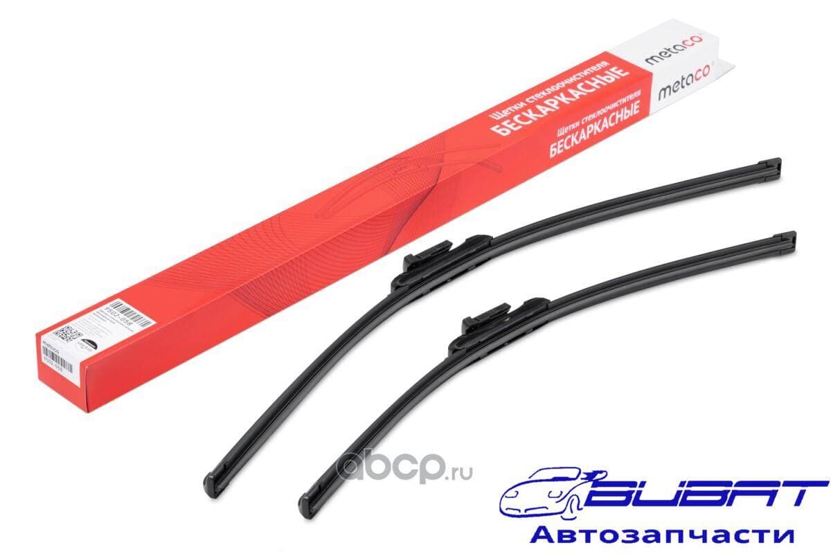 Щетки стеклоочистителя (к-кт) БЕСКАРКАСНЫЕ 650/530 // PUSH BUTTON 16MM