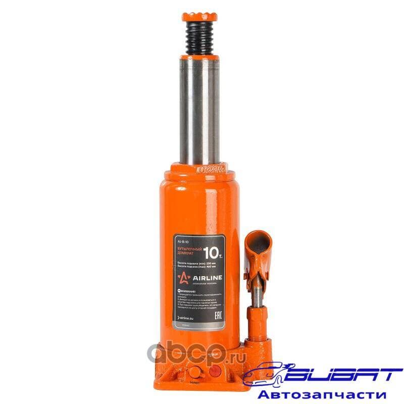 Домкрат бутылочный 10т 230-460мм PRO (AJ-B-10)