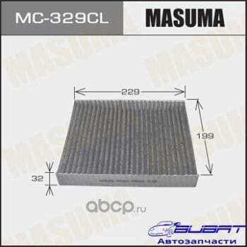 Салонный фильтр AC-206E MASUMA угольный (1/40)
