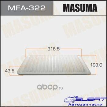 Воздушный фильтр A-199 MASUMA (1/40)