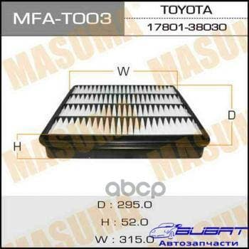 Воздушный фильтр A-1030 MASUMA TOYOTA/ LAND CRUISER/ UZJ200 07- (1/20)