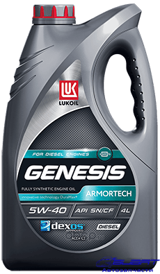 Масло моторное Лукойл Genesis Armortech Diesel 5W40 4 л 3149129