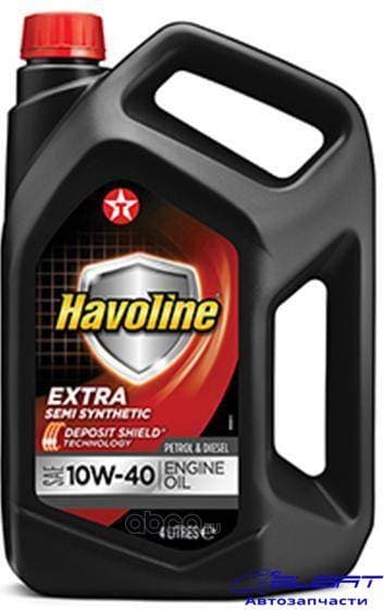 Масло моторное. Havoline Extra 10W-40 4л, ACEA A3/B4,A3/B3,API SN/CF, MBl 229.3, MB 226.5,PSA B71 2300,Renault RN 0700,RN 0710,VW 501 01/502 00/505 00