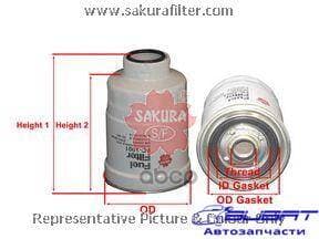 Фильтр топл. Sakura FC1001