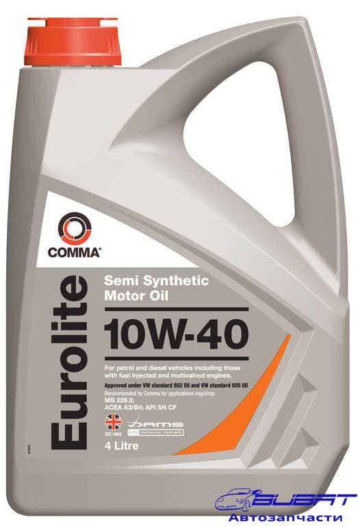 Масло моторное полусинтетика 10W-40 EUROLITE 4 л.