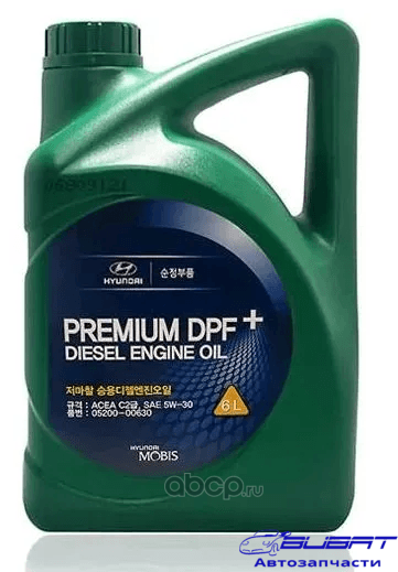 Масло моторное синтетика DIESEL ENGINE OIL PREMIUM DPF + 5W-30, 6L
