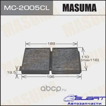 Салонный фильтр AC-1882 MASUMA угольный (1/40)