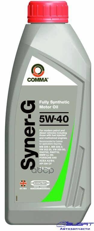 Масло моторное синтетика 5W-40 SYNER-G 1 л.