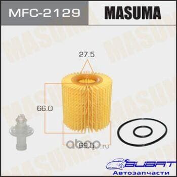 Масляный фильтр O-118 MASUMA вставка