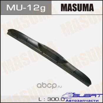 Дворник MASUMA 12' гибридный, крюк (300мм) (1/10/50)