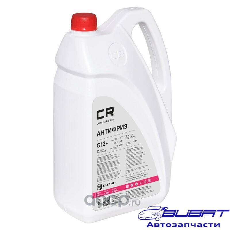 Антифриз "Стандарт", G12+, OAT, -40°С, красный, готовый, 5кг/4.67л (L2022756)