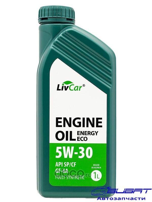 Масло моторное синтетическое (1л) LIVCAR ENGINE OIL ENERGY ECO 5W30 API SP/CF/GF-6A /