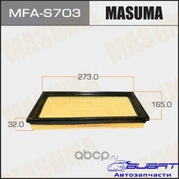 Воздушный фильтр A-981 MASUMA SUZUKI/ SX4/ YA11S, YC11S 06- (1/40)