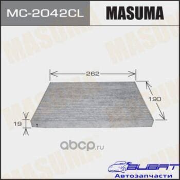 Салонный фильтр AC-207C MASUMA угольный (1/40)