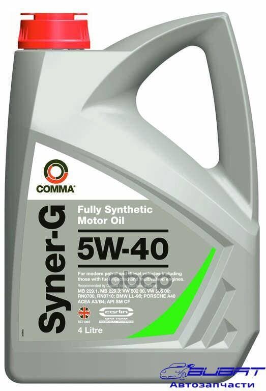 Масло моторное синтетика 5W-40 SYNER-G 4 л.
