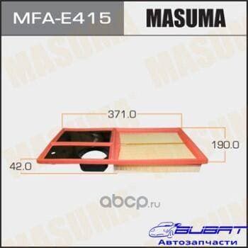 Воздушный фильтр A0470 MASUMA LHD VOLKSWAGEN/ GOLF/ V1400 06- (1/22)