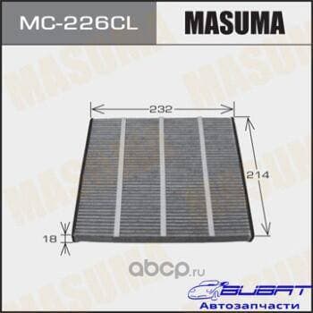 Салонный фильтр AC-103E MASUMA угольный (1/40)